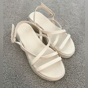 Ancient Greek Sandals Size 38 in Cream